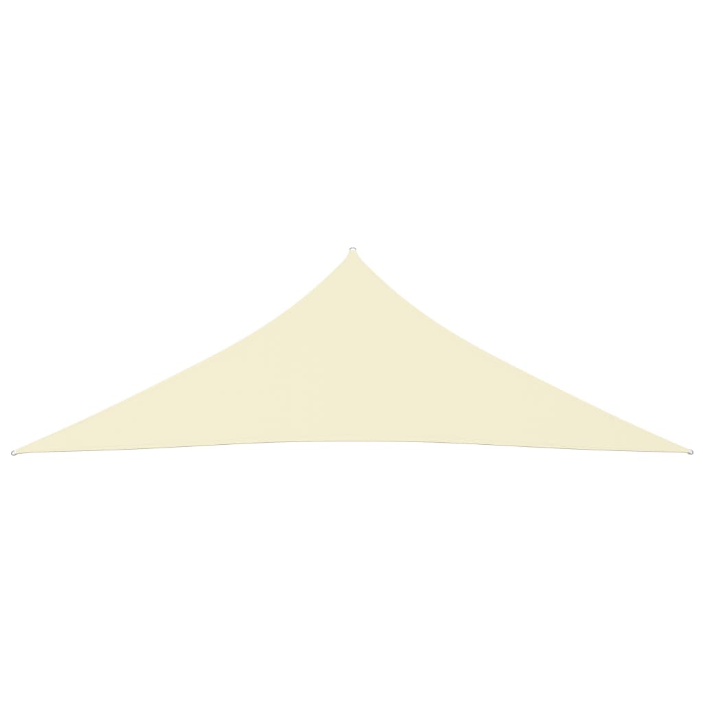 vidaXL Sunshade Sail Oxford Fabric Triangular 5x5x6 m Cream