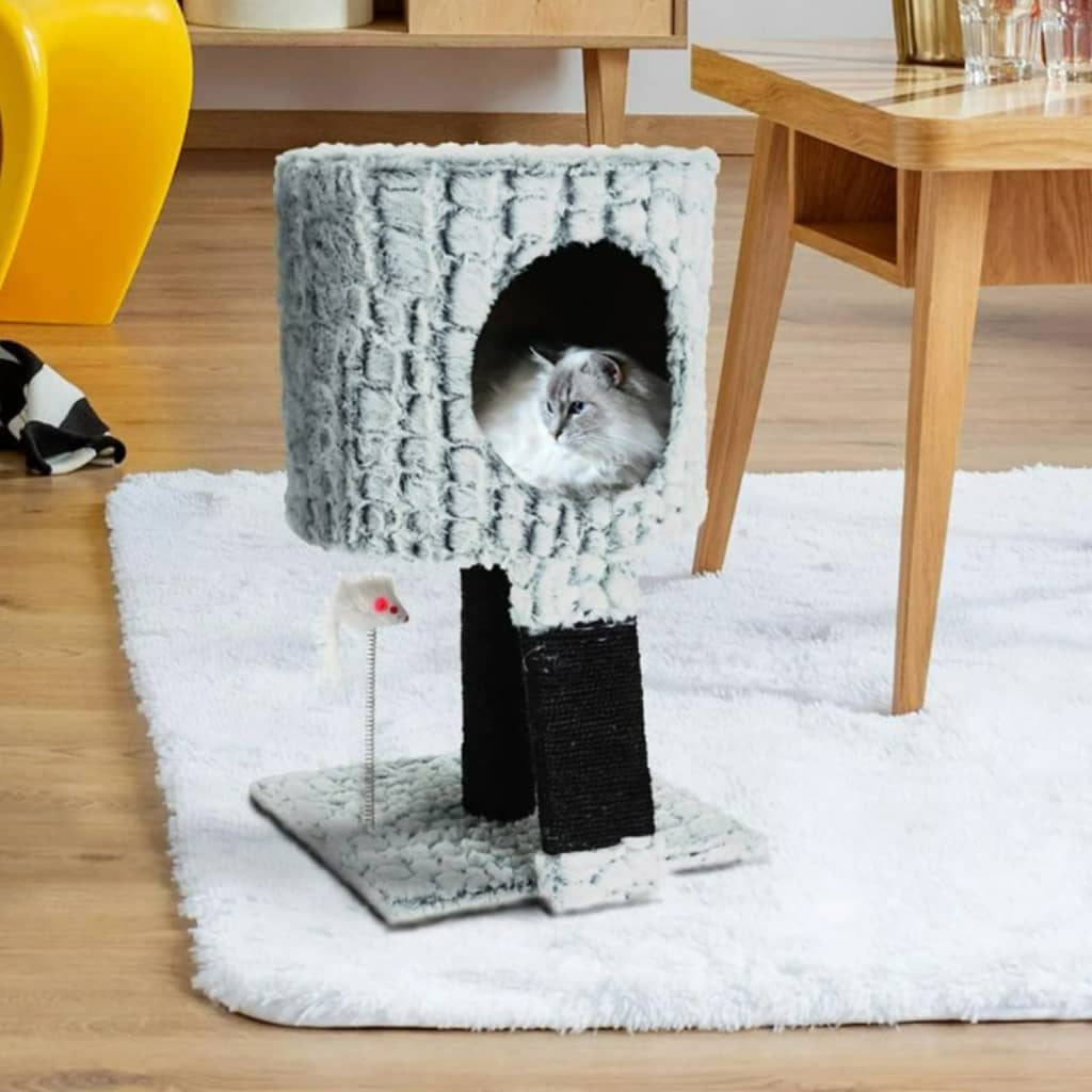 Pets Collection Cat Scratching Tree on Stand with Mouse 30x30x40 cm