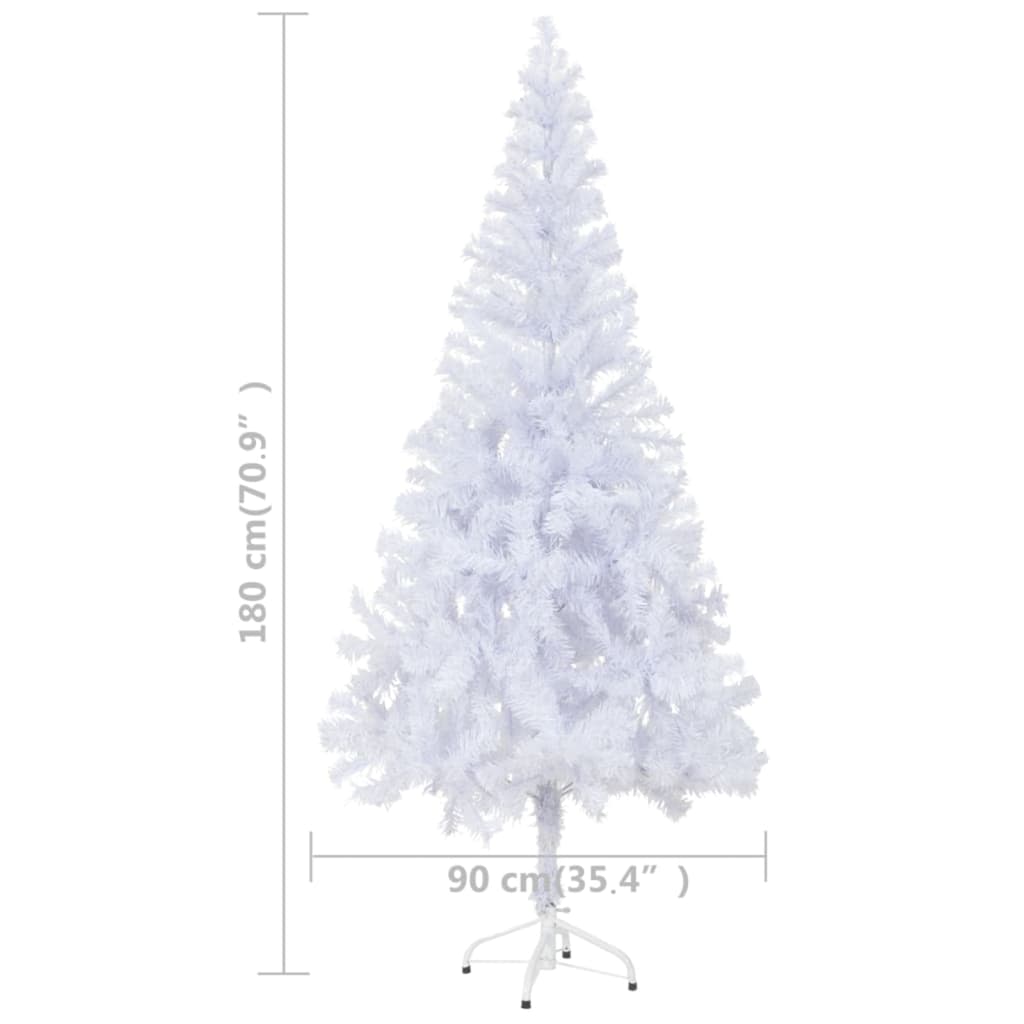 vidaXL Artificial Pre-lit Christmas Tree with Stand 180 cm 620 Branches