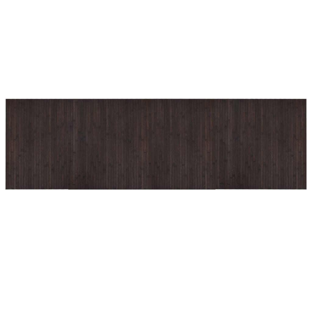 vidaXL Rug Rectangular Dark Brown 60x200 cm Bamboo