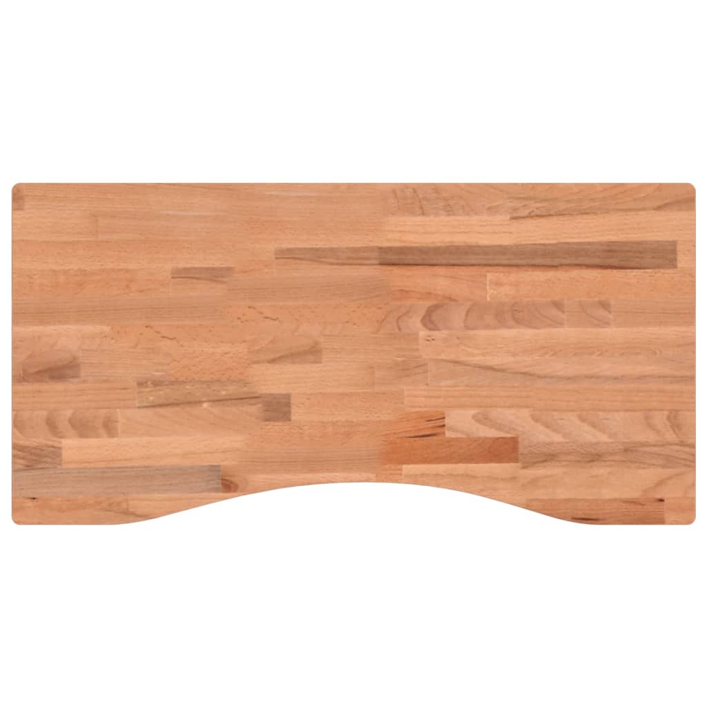 vidaXL Desk Top 80x(36-40)x1.5 cm Solid Wood Beech
