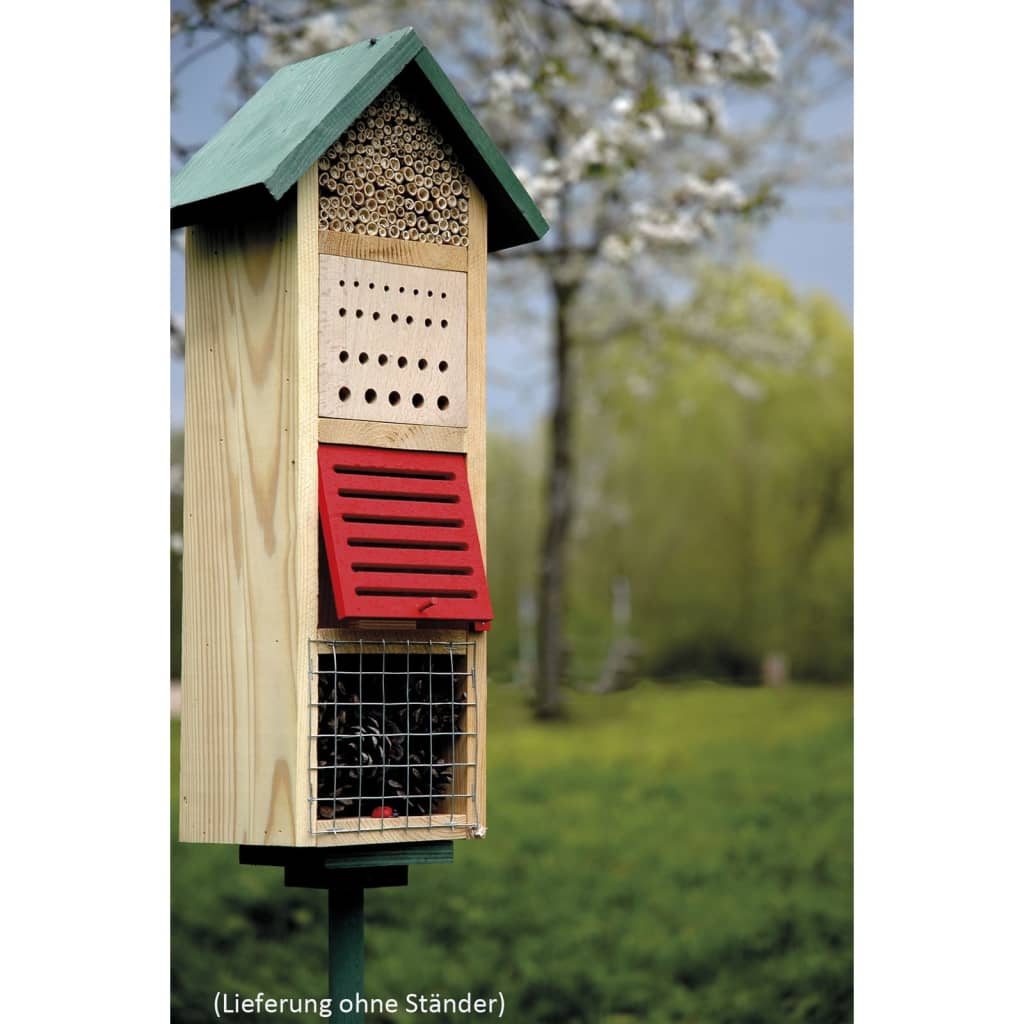 dobar Tower Insect Hotel Natural. Red and Green