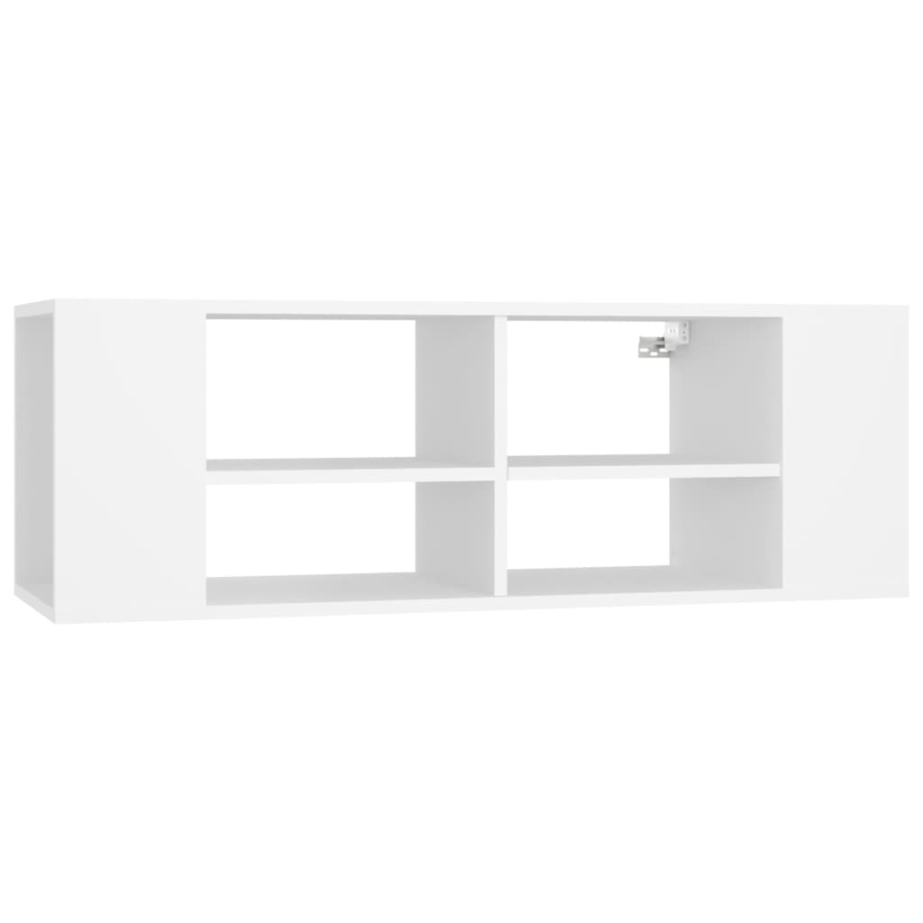 vidaXL Wall-Mounted TV Cabinet White 102x35x35 cm Engineered Wood