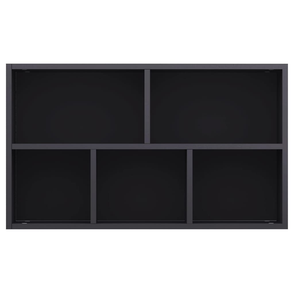 vidaXL Book Cabinet/Sideboard Grey 50x25x80 cm Engineered Wood