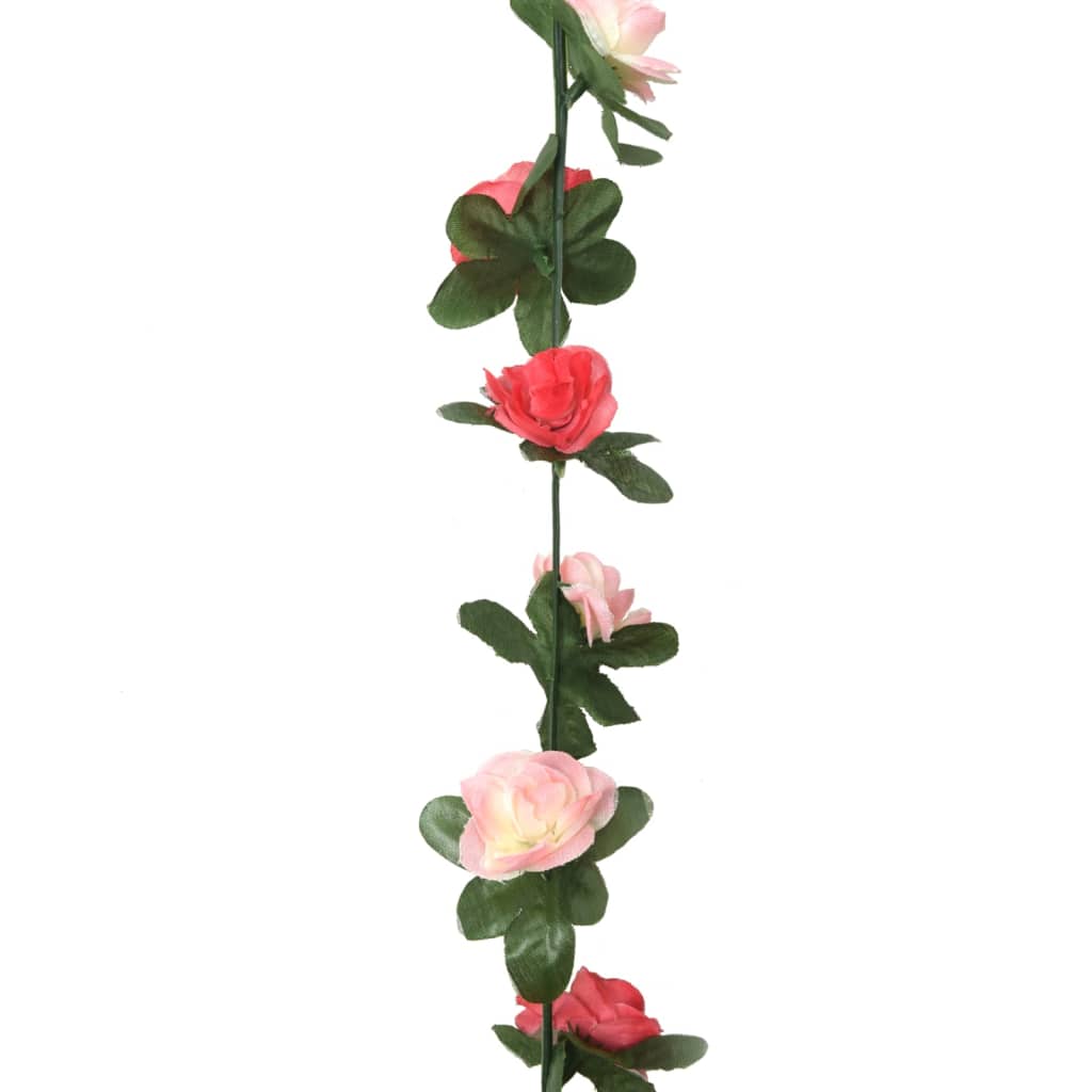 vidaXL Artificial Flower Garlands 6 pcs Spring Rose 250 cm