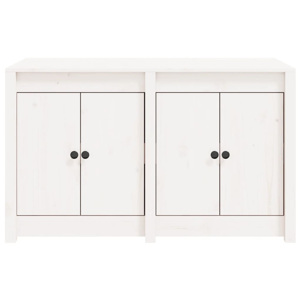 vidaXL Outdoor Kitchen Cabinet White 106x55x64 cm Solid Wood Pine