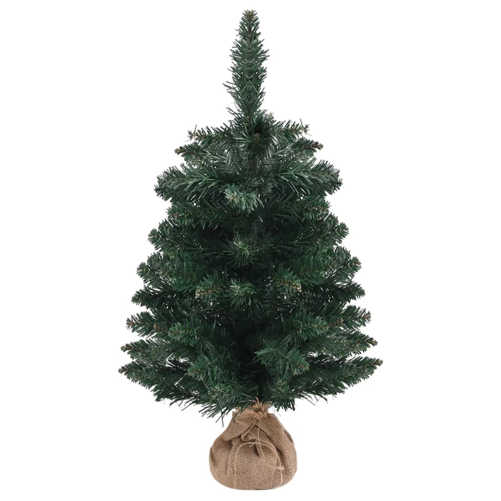 vidaXL Artificial Christmas Tree with Stand Green 60 cm PVC