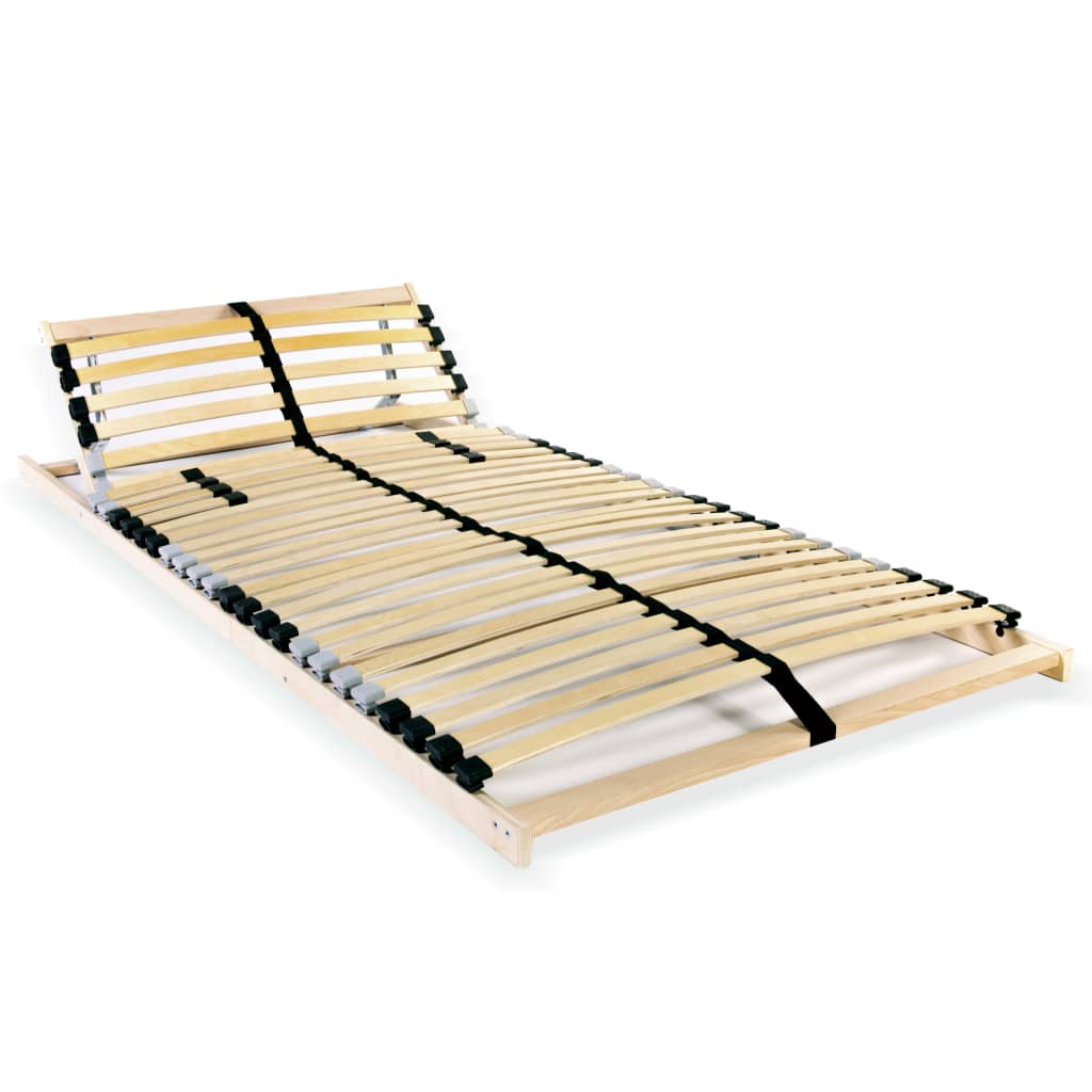 vidaXL Slatted Bed Base with 28 Slats 7 Zones 80x200 cm