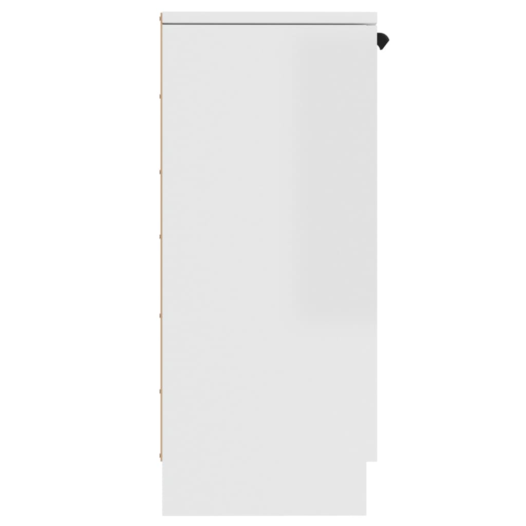 vidaXL Sideboard High Gloss White 30x30x70 cm Engineered Wood
