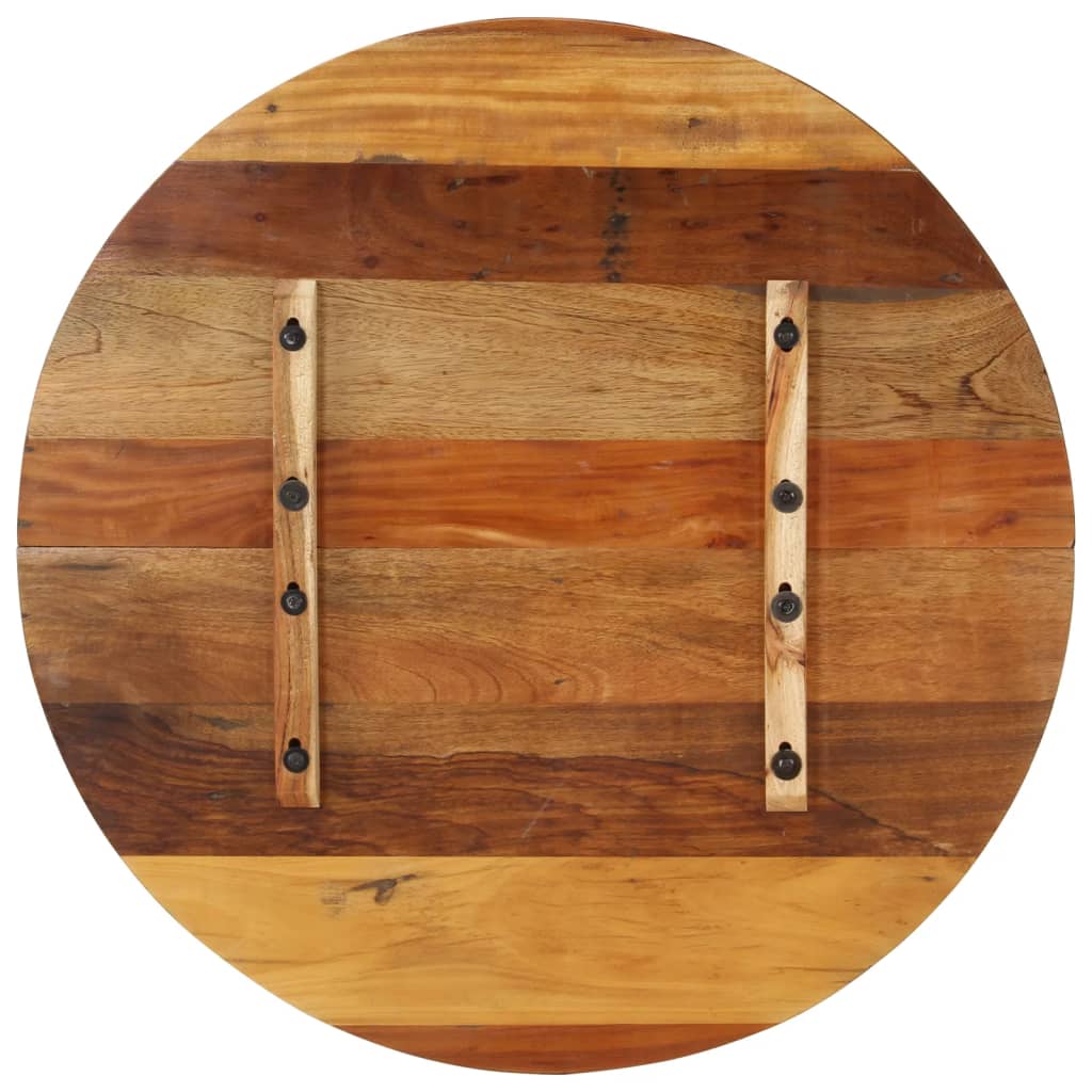 vidaXL Round Table Top 80 cm 15-16 mm Solid Reclaimed Wood