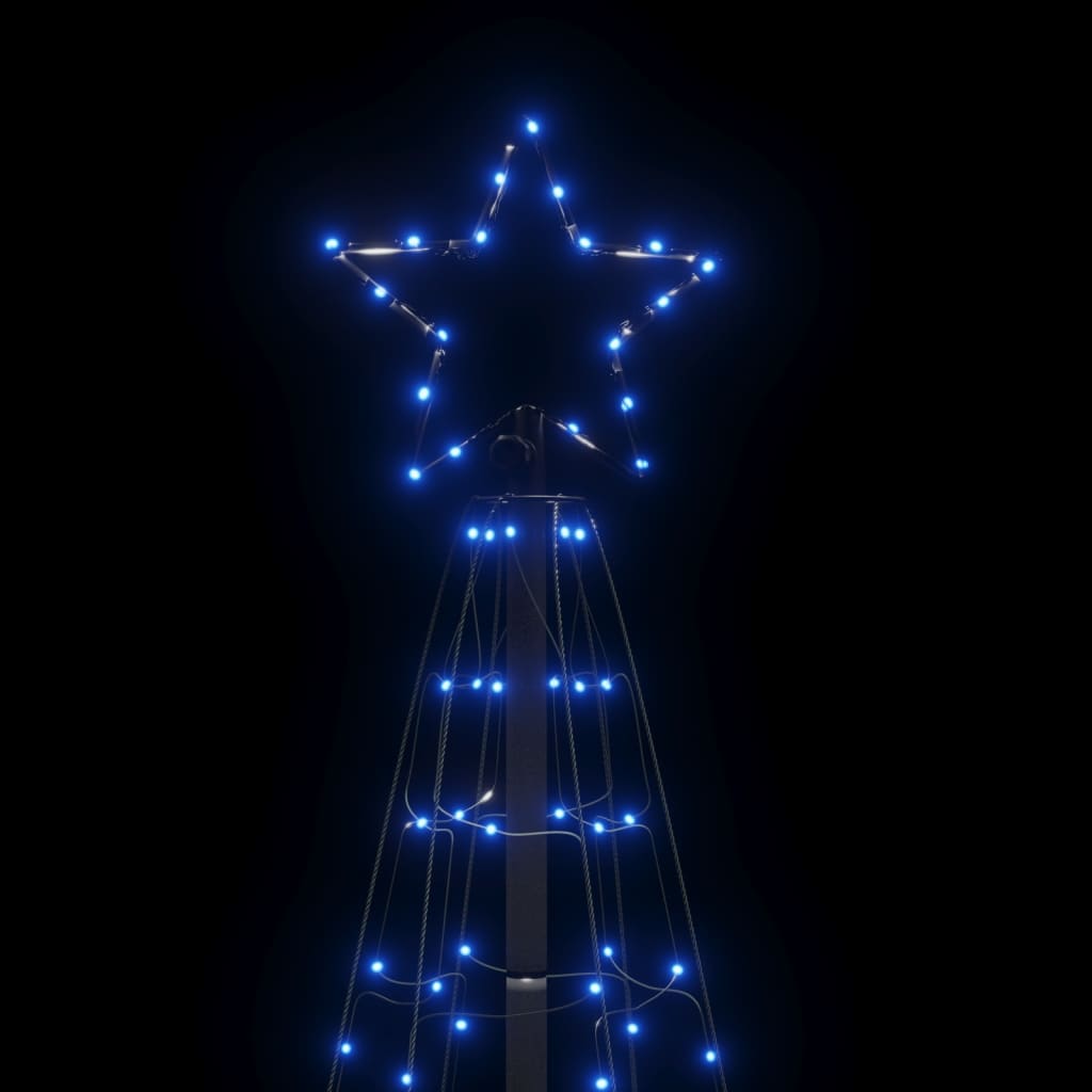 vidaXL Christmas Tree Light with Spikes 220 LEDs Blue 180 cm