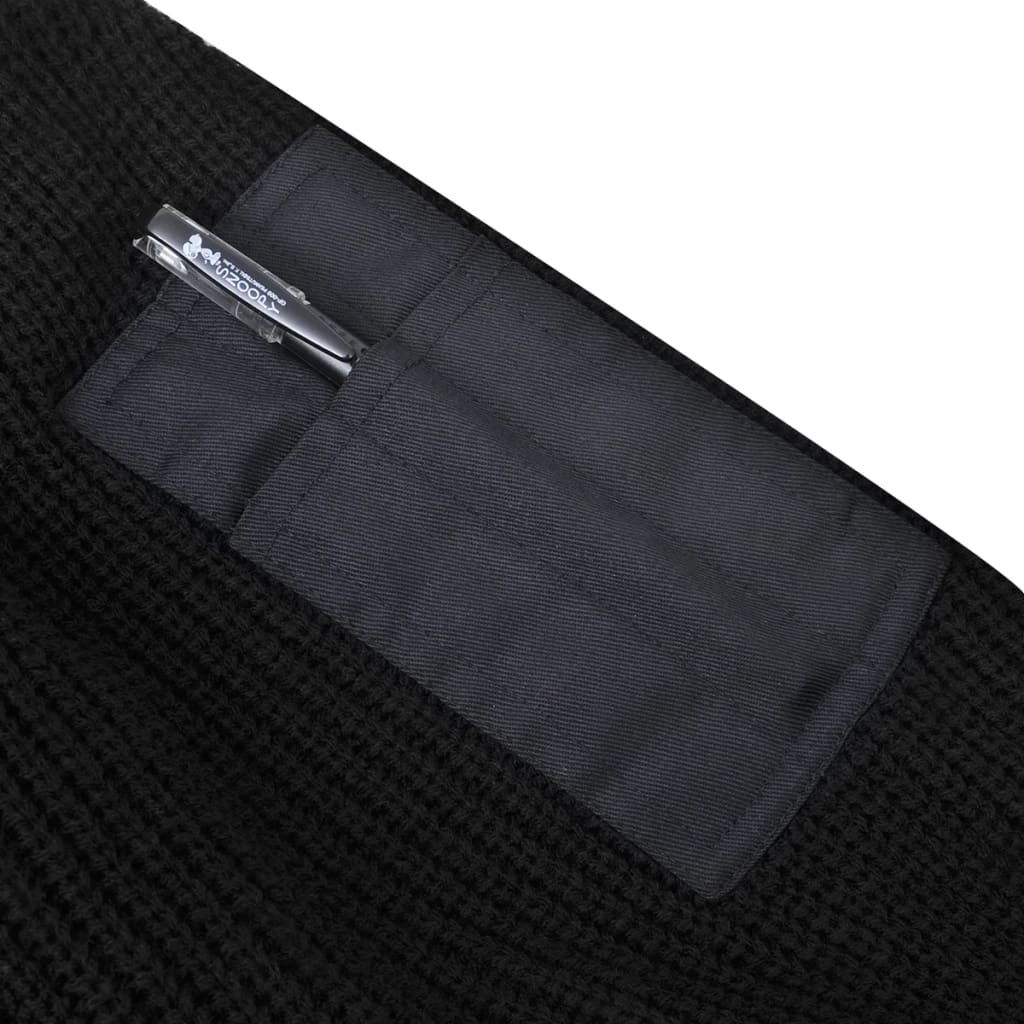 vidaXL Men's Work Pullover Black Size XL