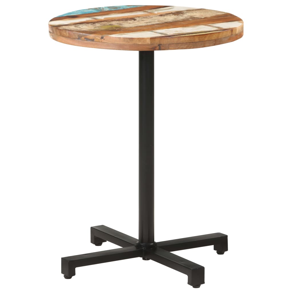 vidaXL Bistro Table Round Ø60x75 cm Solid Reclaimed Wood