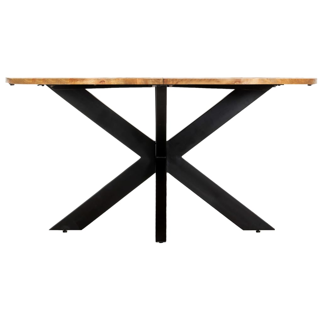 vidaXL Dining Table Round 150x76 cm Solid Mango Wood