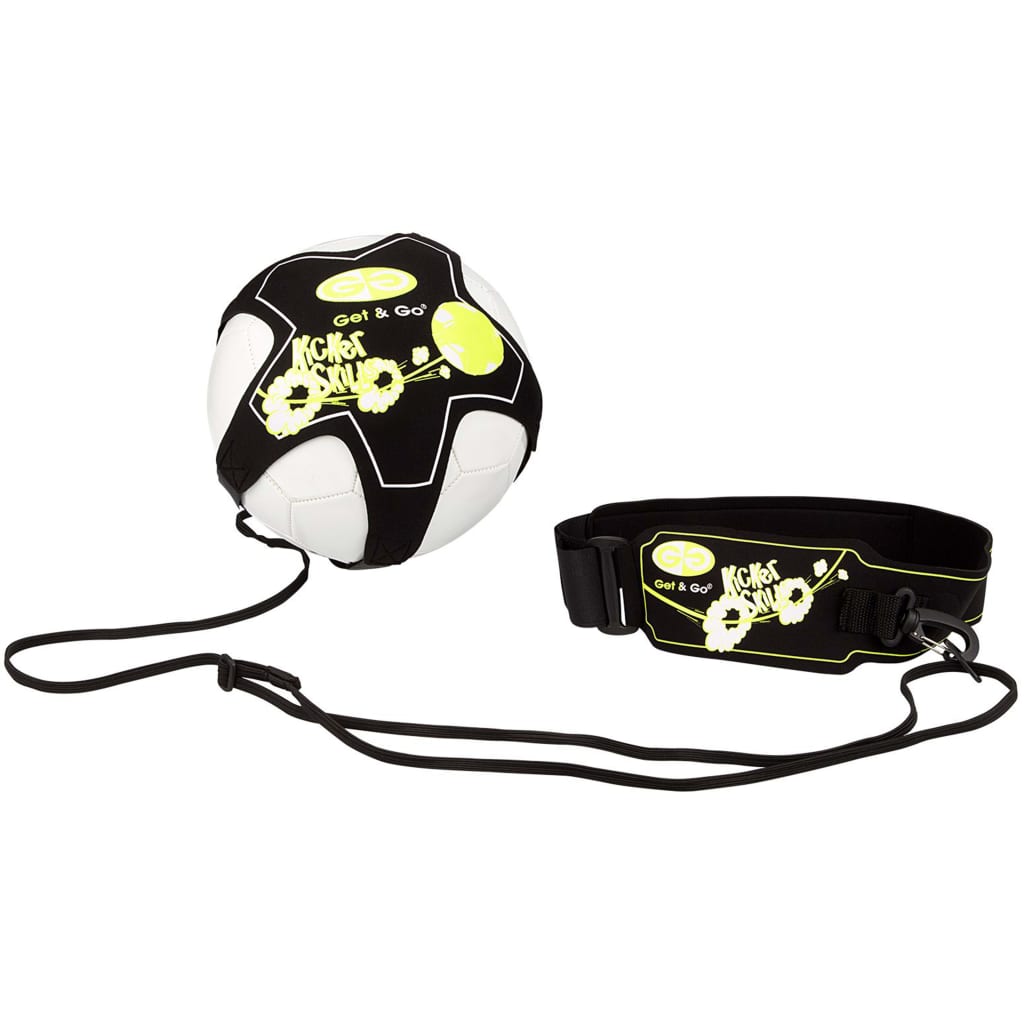 Get & Go Football Skill Trainer Black and Yellow