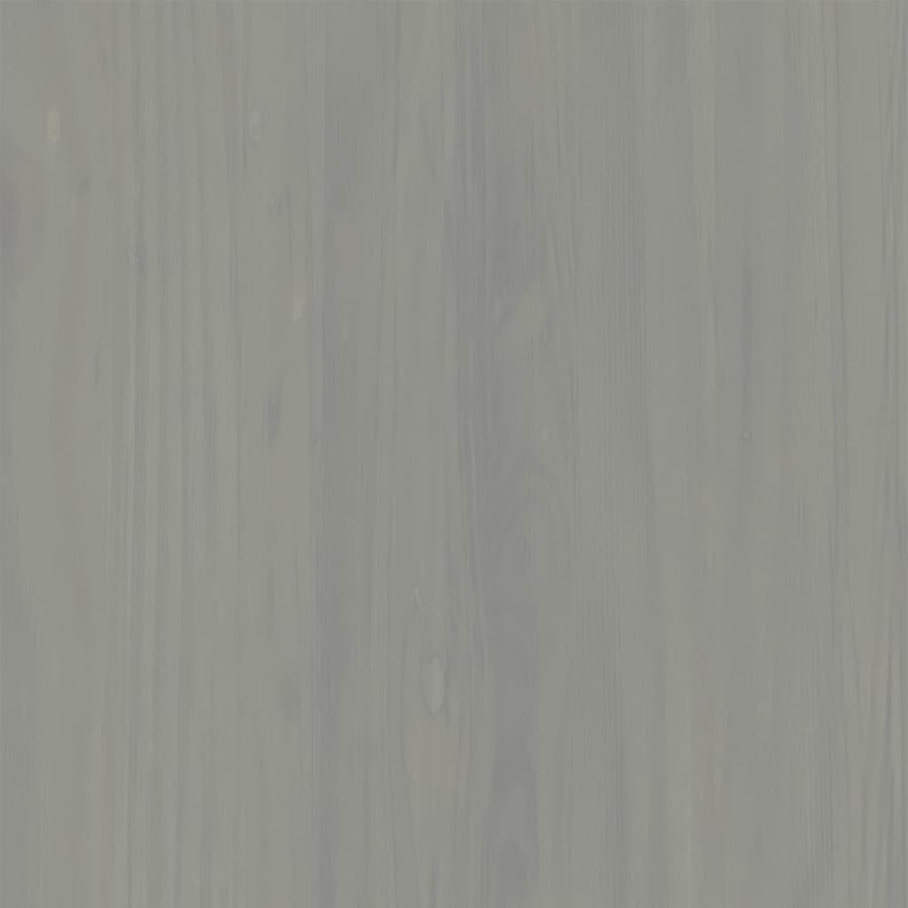 vidaXL Chest of Drawers VIGO Grey 80x40x76 cm Solid Wood Pine