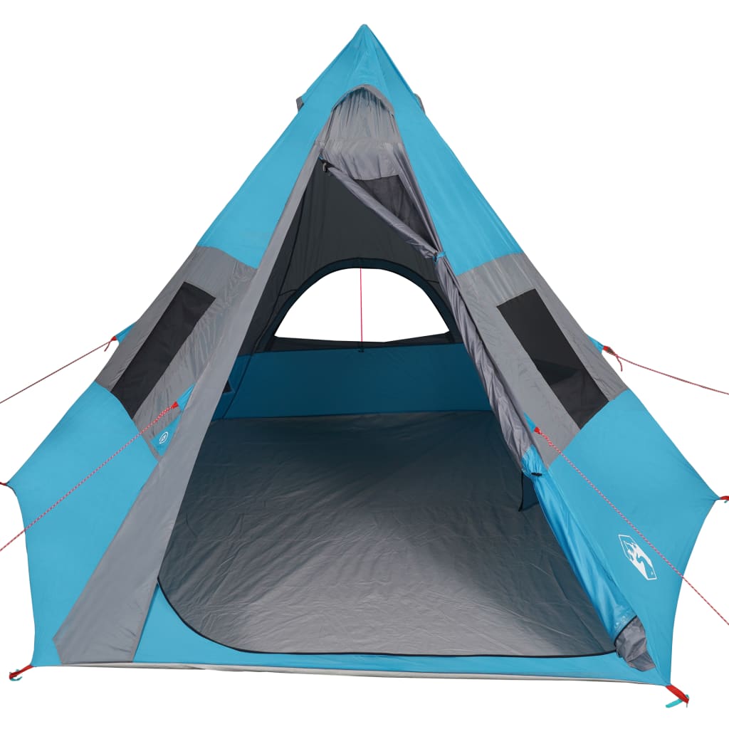 vidaXL Camping Tent 7-Person Blue Waterproof