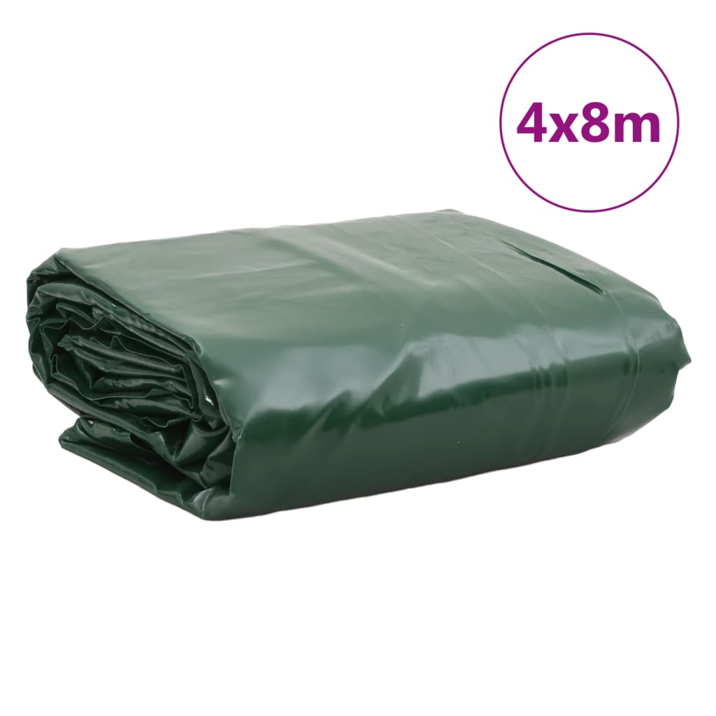 vidaXL Tarpaulin Green 4x8 m 650 g/m²