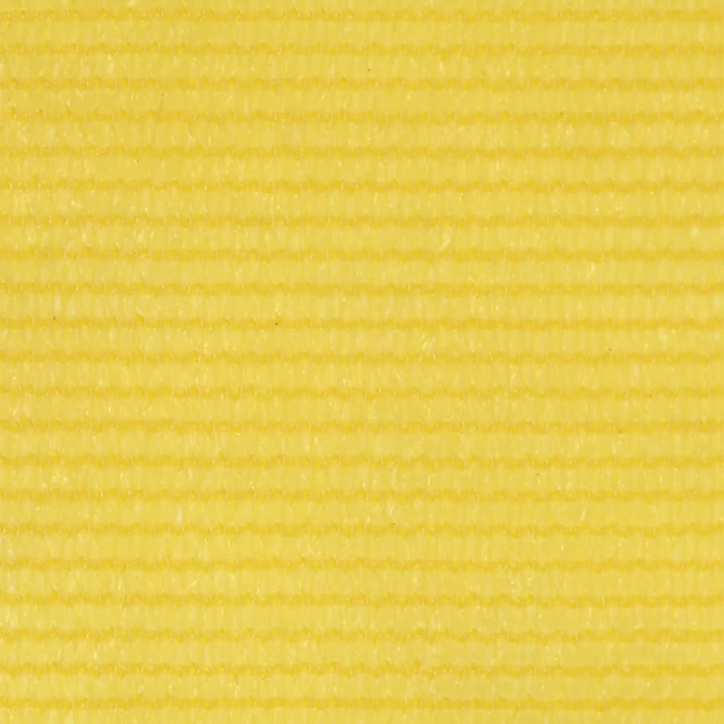 vidaXL Balcony Screen Yellow 75x600 cm HDPE