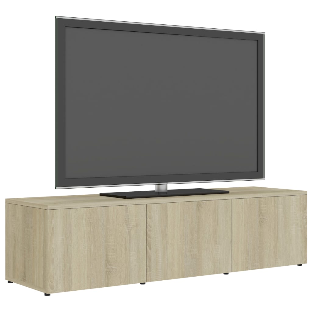 vidaXL TV Cabinet Sonoma Oak 120x34x30 cm Engineered Wood
