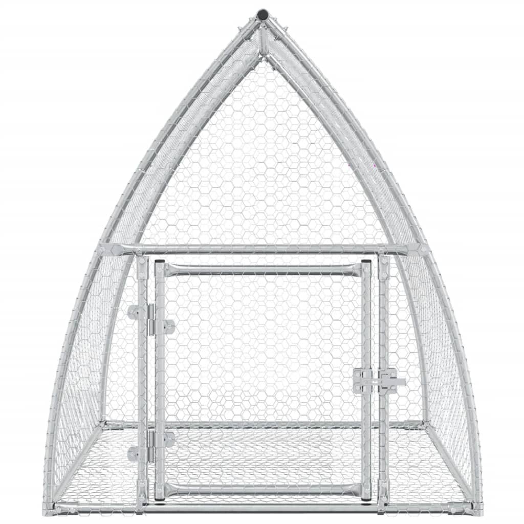 vidaXL Rabbit Cage Silver 100x105x120 cm Galvanised Steel