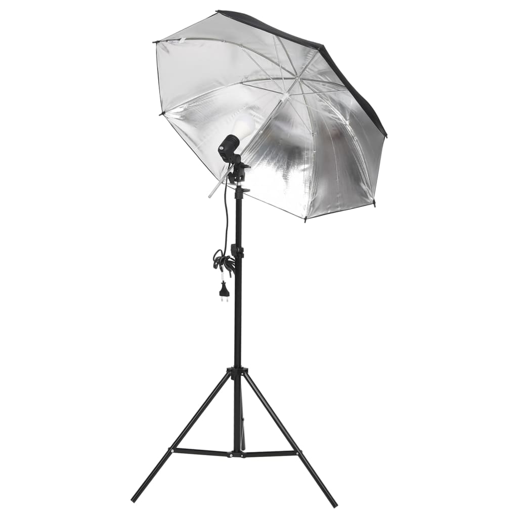 vidaXL Studio Lighting Set with Tripods & Umbrellas