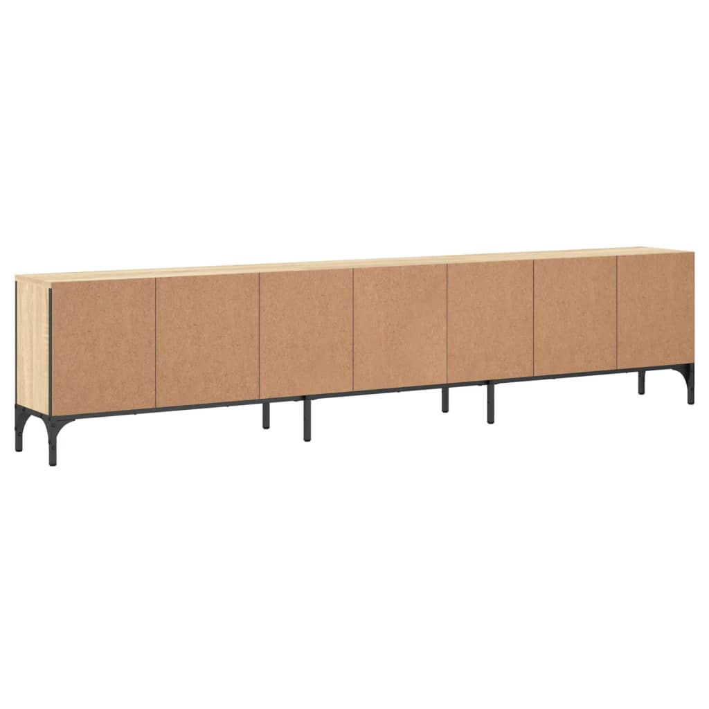 vidaXL TV Cabinet with Drawer Sonoma Oak 200x25x44 cm Engineered Wood