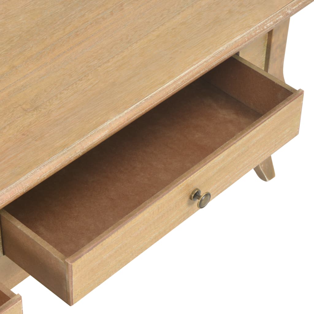 vidaXL TV Cabinet with 2 Drawers 120x35x35 cm Solid Pine Wood
