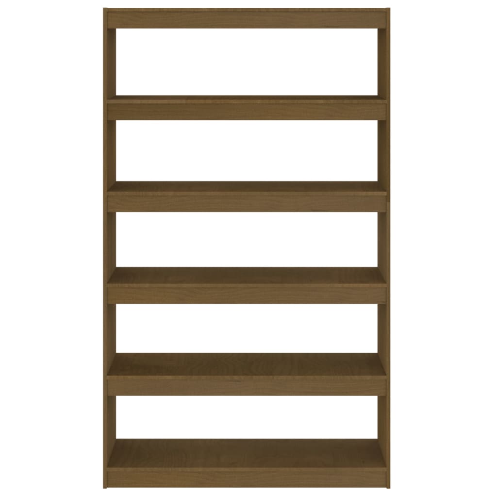 vidaXL Book Cabinet/Room Divider Honey Brown 100x30x167.5 cm Solid Pinewood