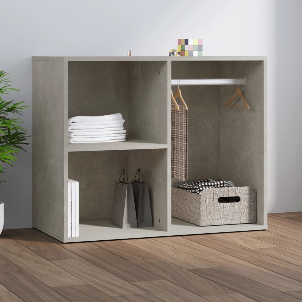 vidaXL Dressing Cabinet Concrete Grey 80x40x65 cm Engineered Wood