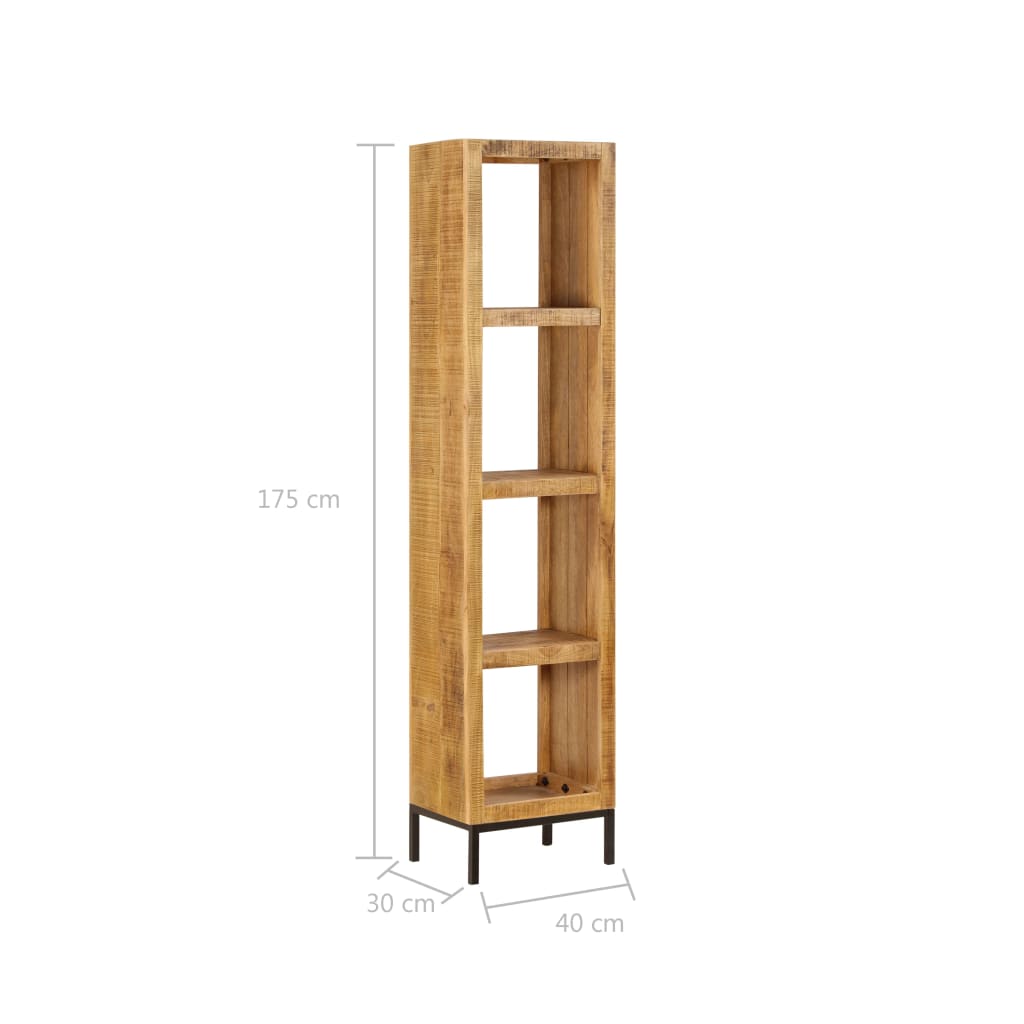 vidaXL Bookshelf 40x30x175 cm Solid Mango Wood