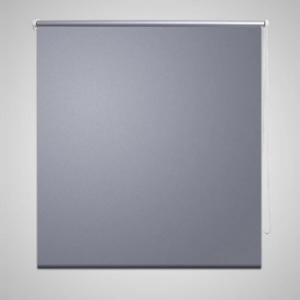 Roller Blind Blackout 100 x 175 cm Grey