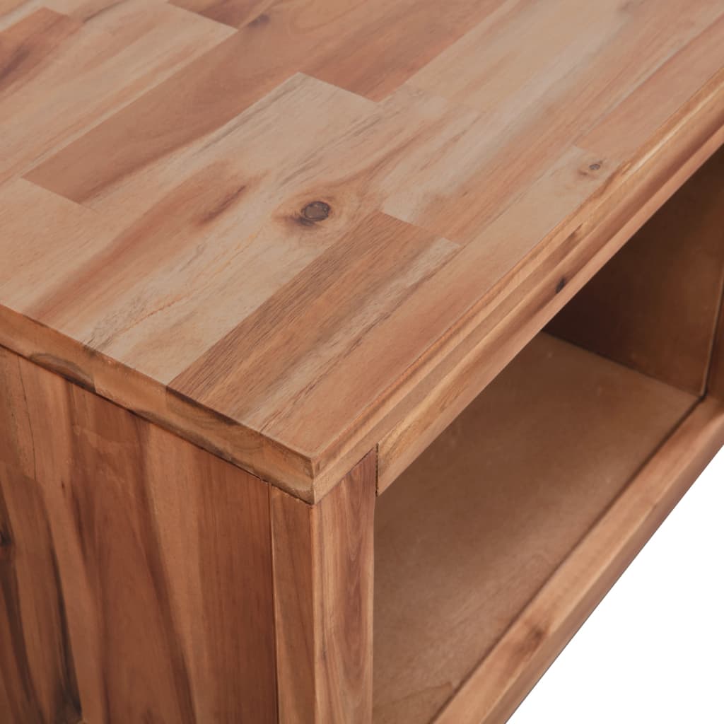 vidaXL Coffee Table Solid Acacia Wood 90x50x37.5 cm