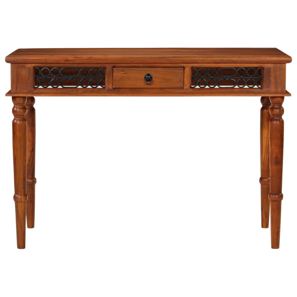 vidaXL Desk with Drawer 110x50x76 cm Solid Wood Acacia
