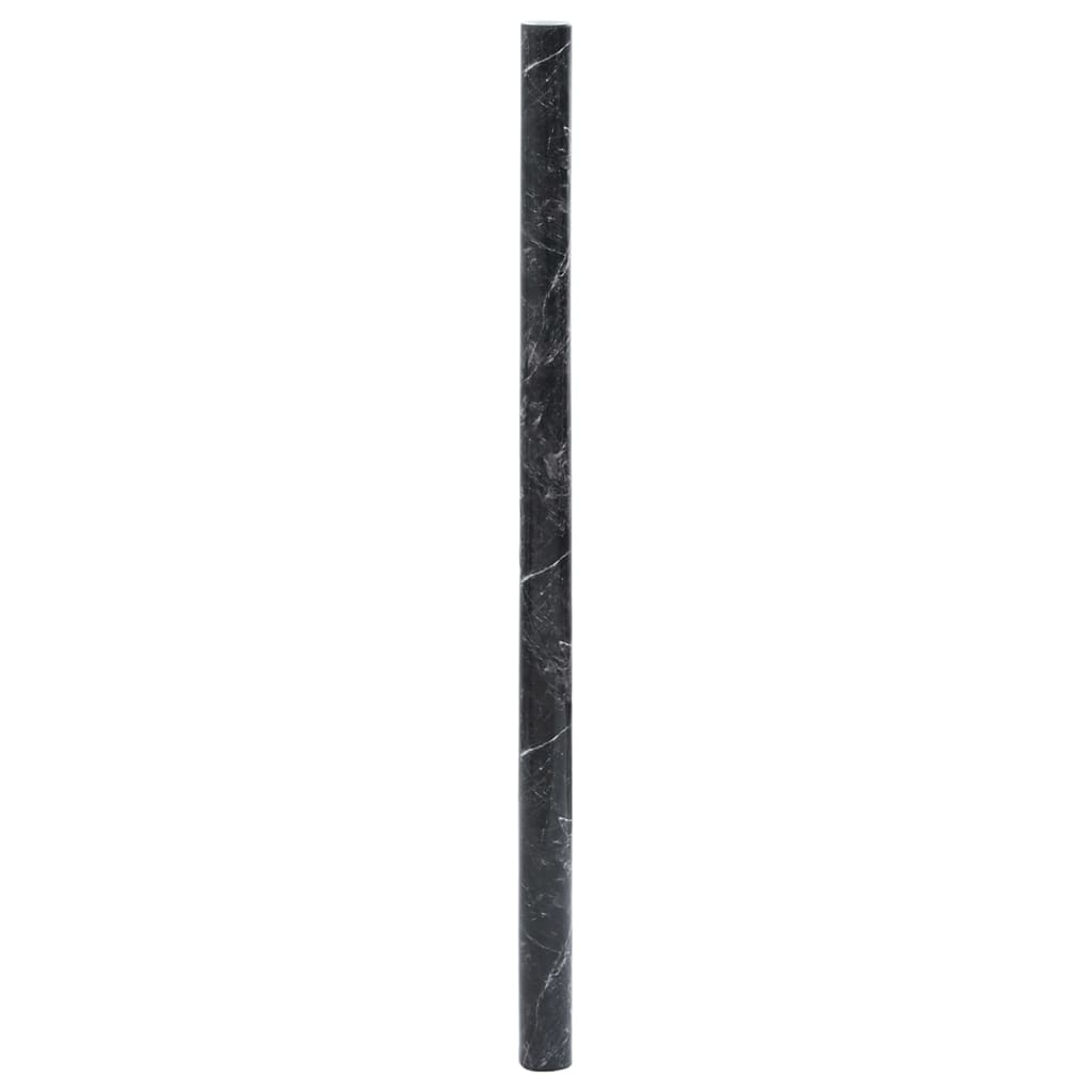 vidaXL Furniture Sticker Self-Adhesive Marble Black 90x500 cm PVC
