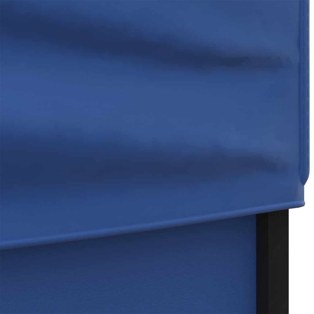 vidaXL Folding Party Tent with Sidewalls Blue 2x2 m