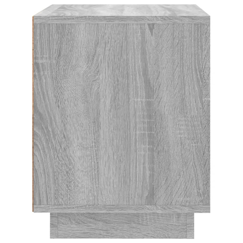 vidaXL Bedside Cabinet Grey Sonoma 44x35x45 cm Engineered Wood