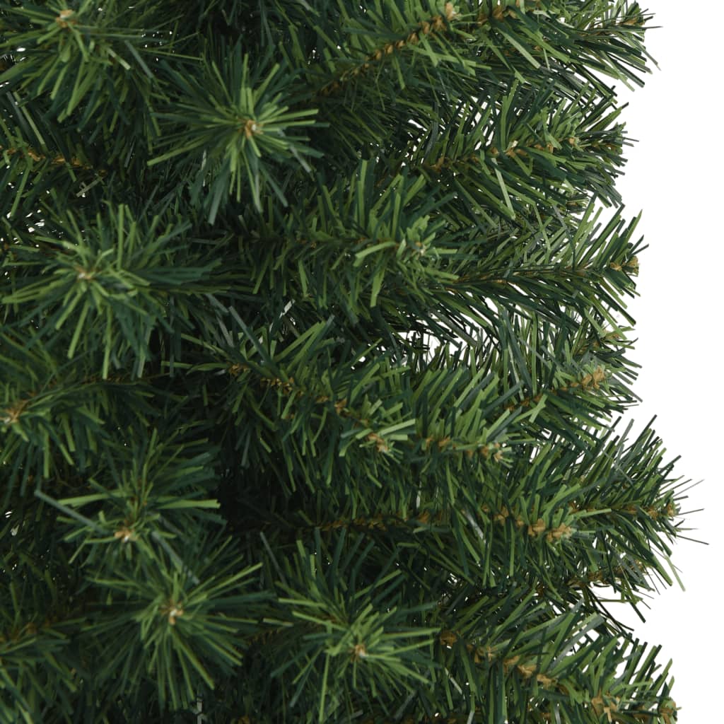 vidaXL Slim Artificial Christmas Tree with Stand Green 180 cm PVC