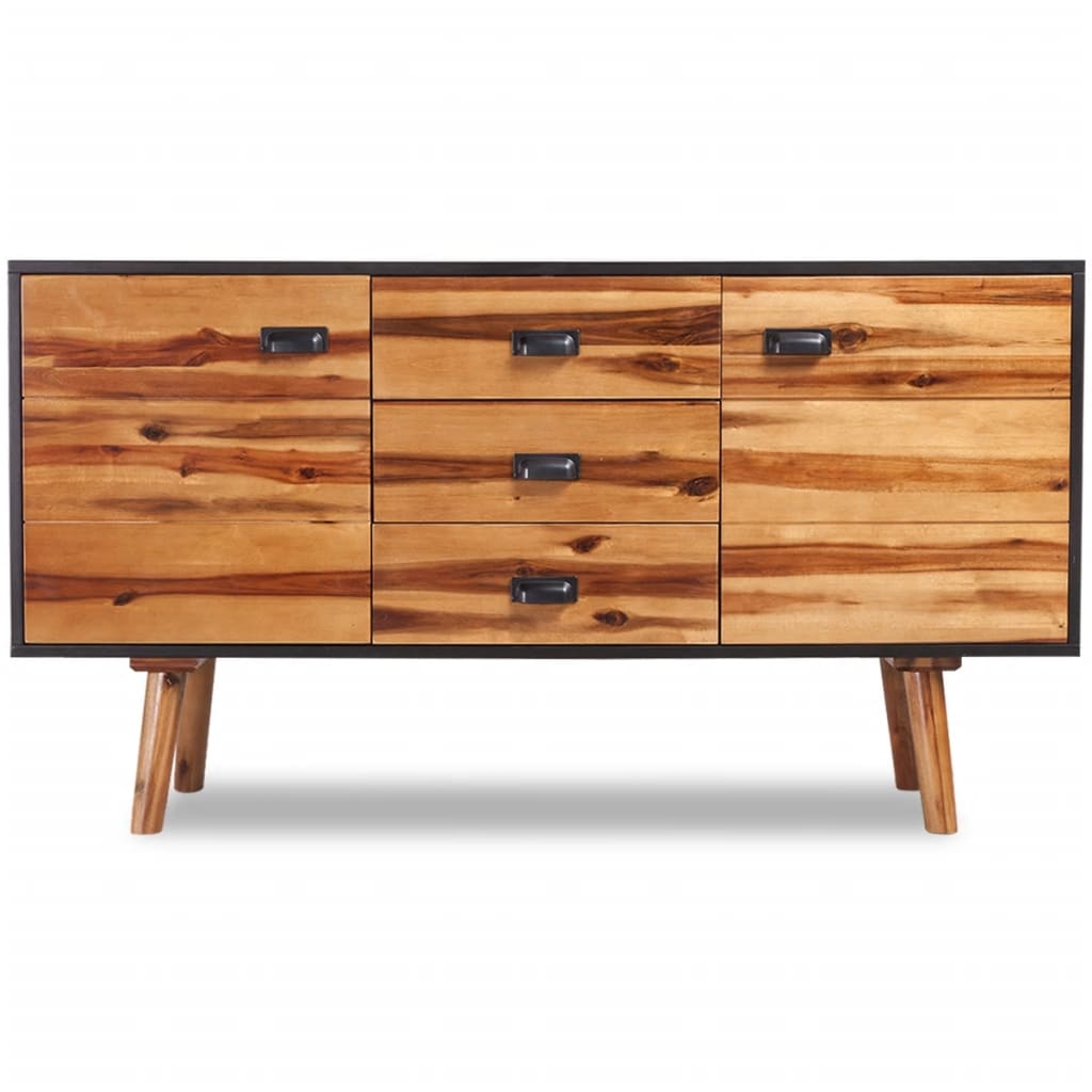 vidaXL Sideboard Solid Acacia Wood 115x35x70 cm