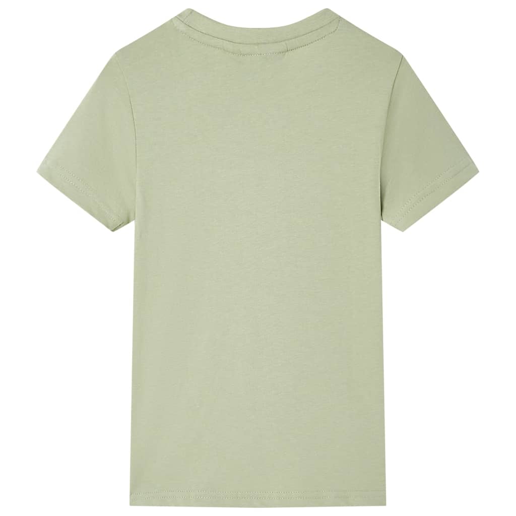 Kids' T-shirt with Short Sleeves Light Khaki 92