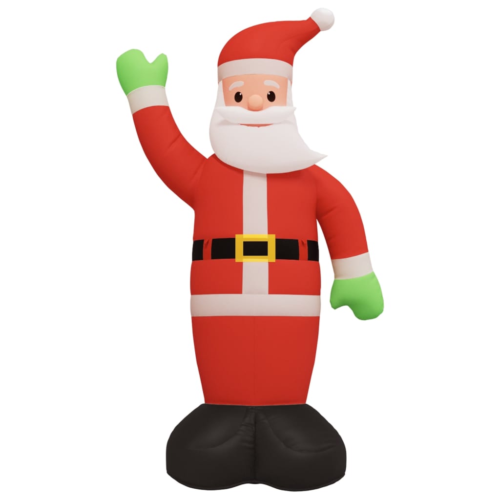 vidaXL Christmas Inflatable Santa Claus with LEDs 1000 cm