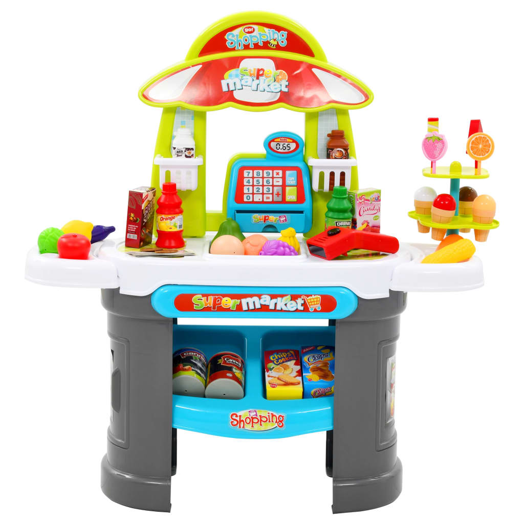 vidaXL 51 Piece Kids' Pretend Shop Play Set 68x25x67.5 cm