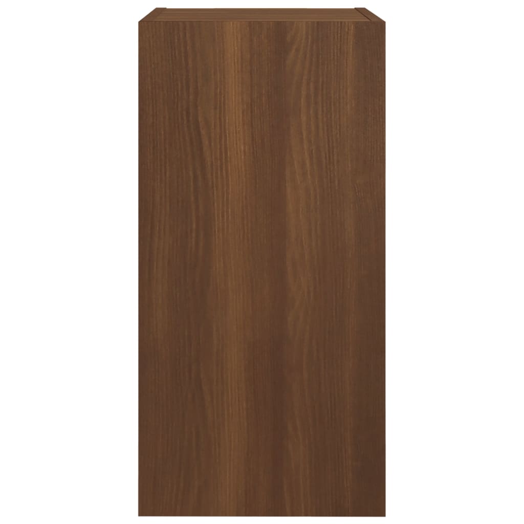 vidaXL TV Cabinet Brown Oak 30.5x30x60 cm Engineered Wood