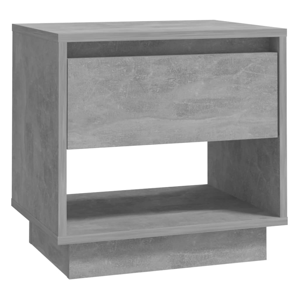 vidaXL Bedside Cabinet Concrete Grey 45x34x44 cm Engineered Wood