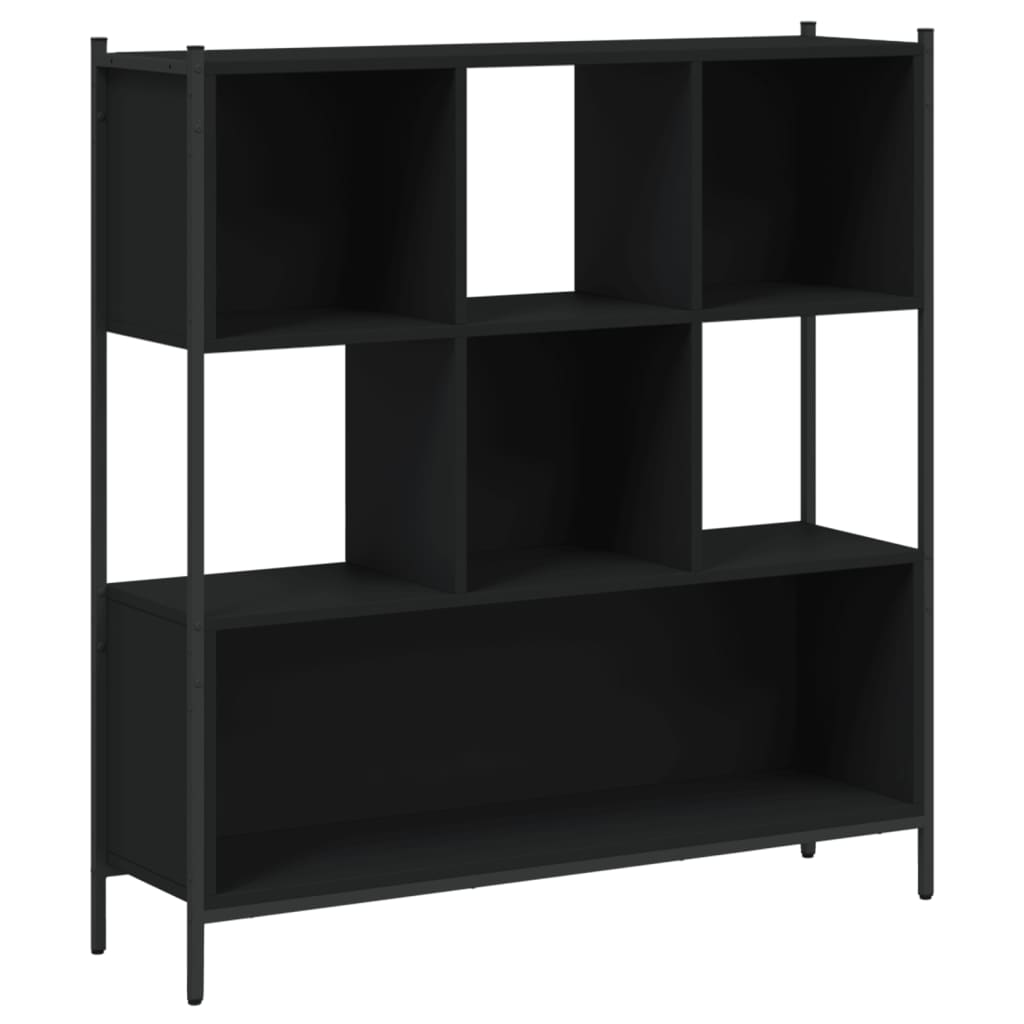 vidaXL Bookcase Black 102x28x172 cm Engineered Wood
