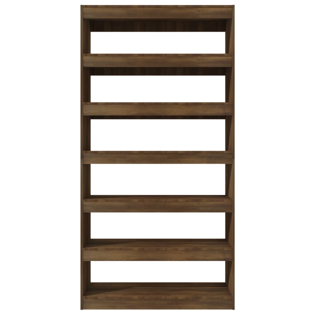 vidaXL Book Cabinet/Room Divider Brown Oak 100x30x198 cm Engineered wood