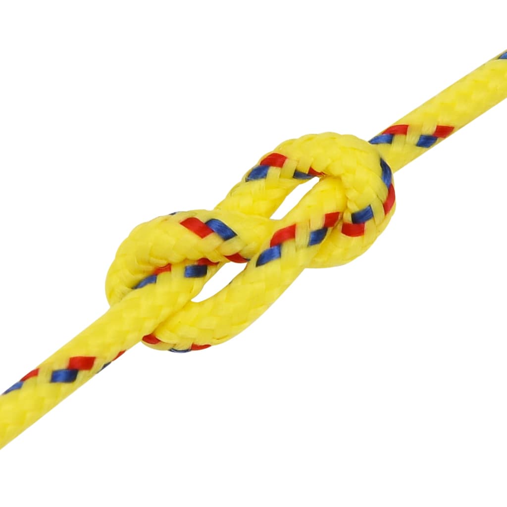 vidaXL Boat Rope Yellow 3 mm 25 m Polypropylene