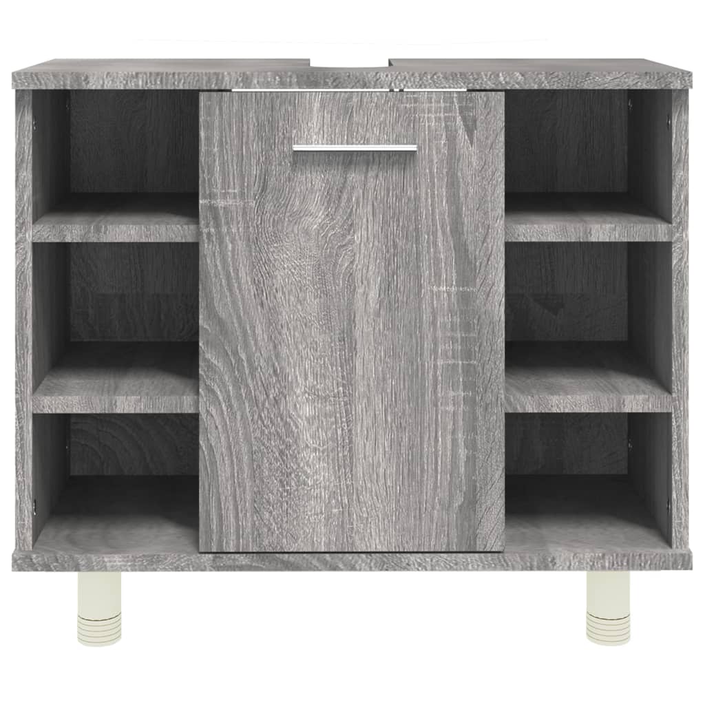 vidaXL Bathroom Cabinet Grey Sonoma 60x32x53.5 cm Engineered Wood