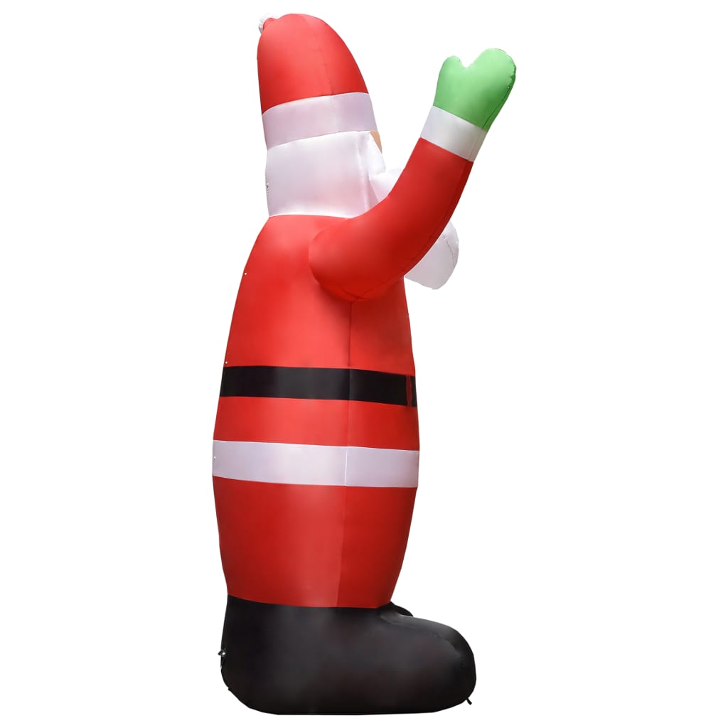 vidaXL Inflatable Santa Claus with LEDs Christmas Decoration IP44 4.5m